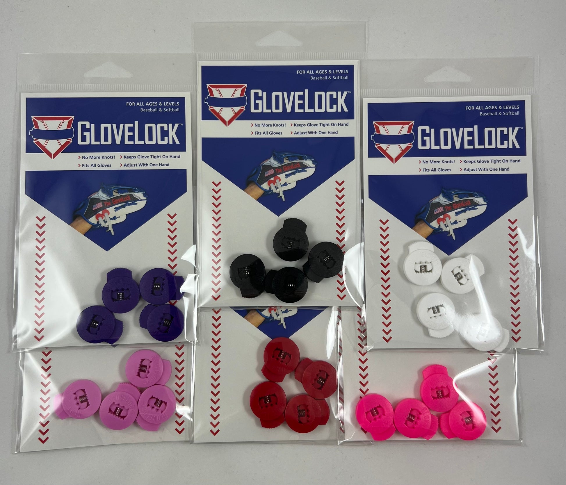 GloveLocks 4PC Set - Thumb and Pinky Lace Tightening System